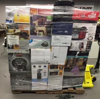 Public storage unit with kitchen appliances.