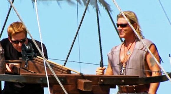 Ballistae fired by Allen Haff on a boat.