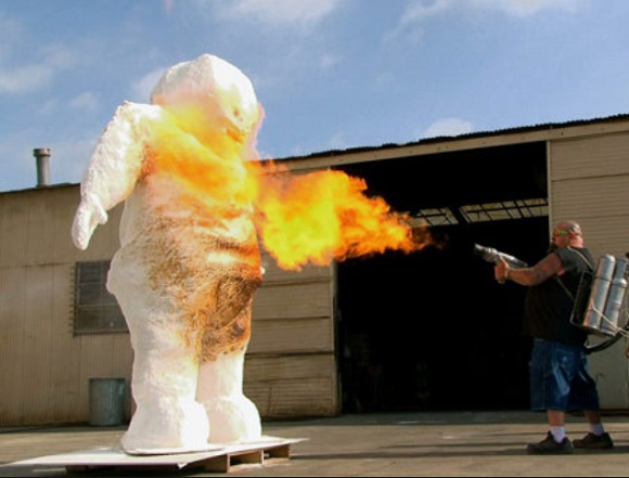 Flame thrower used by Ton Jones.