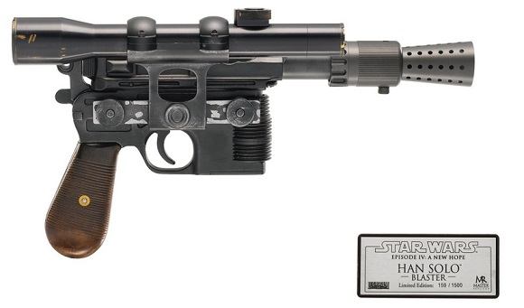 Han Solo replica gun from Star Wars.
