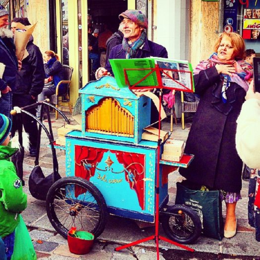 Street singers in Paris.