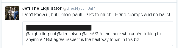 Fan speaks about respect.