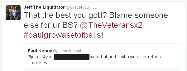 Jeff states that Paul is full of B.S.