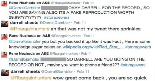 Twitter War over the value of a cup and saucer.