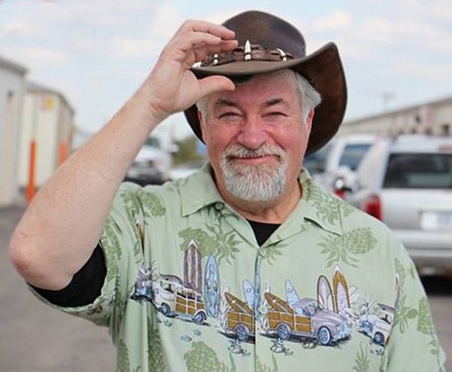 Paul Kenny outside in a storage facility