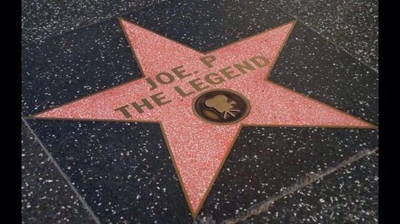 Joe walk of fame star.